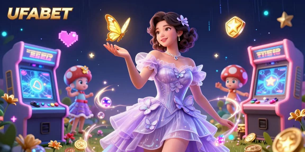 Experience thrilling UFABET gaming with exquisite slots and mesmerizing visuals in a captivating illustration.