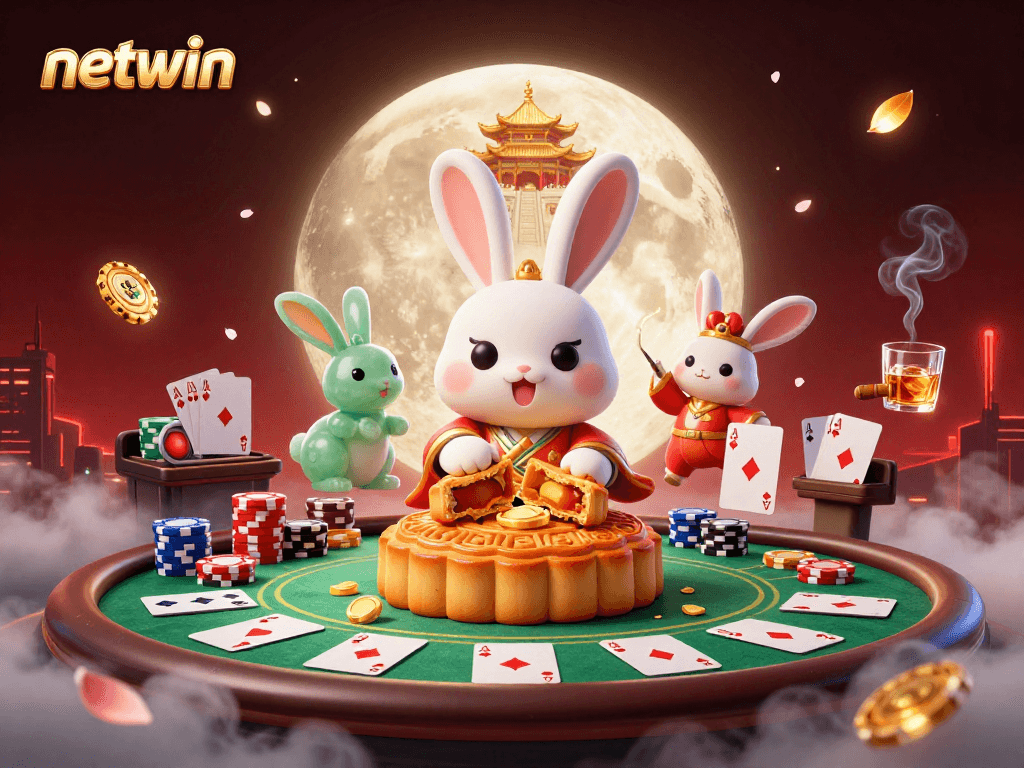 Engage with netwin's exciting online gaming atmosphere featuring vibrant casino elements.