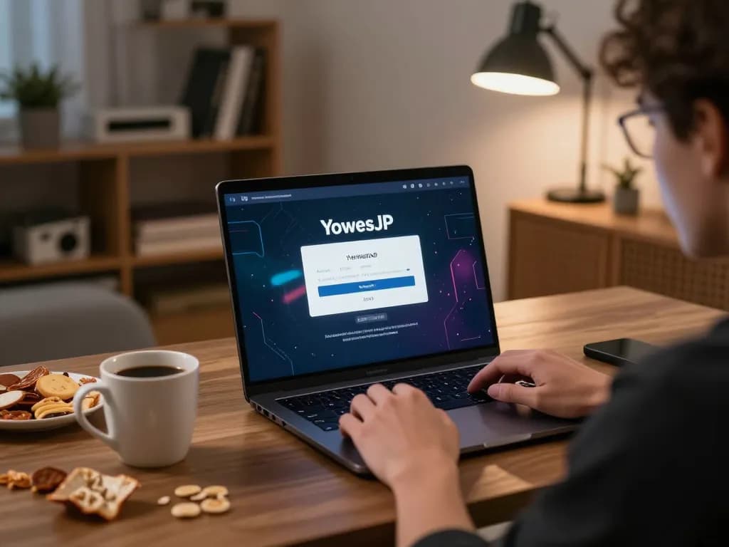 Engage with the YowesJP login interface during online gaming for a seamless gambling experience.