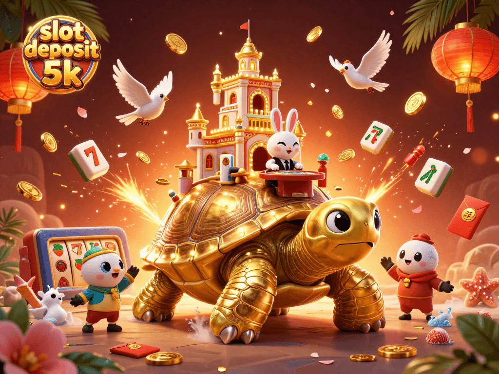 Play thrilling slots at the vibrant casino featuring slot deposit 5k and dynamic 3D illustrations.