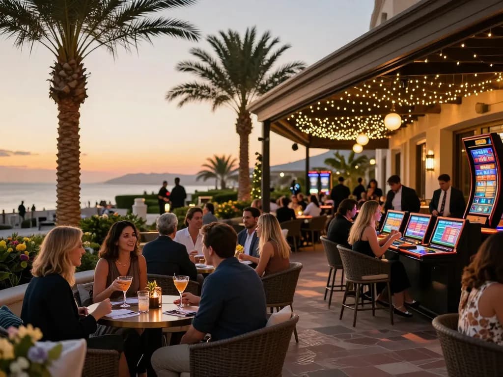 Players enjoying engaging casino experiences at 88vv's exquisite atmosphere.