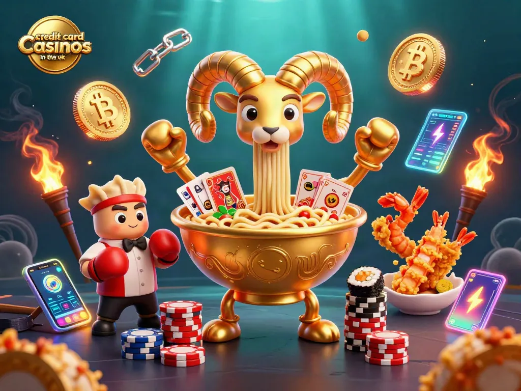 Engage with credit card casinos in the uk in this vibrant 3D casino scene featuring playful characters.