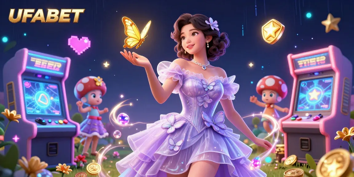 Experience thrilling UFABET gaming with exquisite slots and mesmerizing visuals in a captivating illustration.