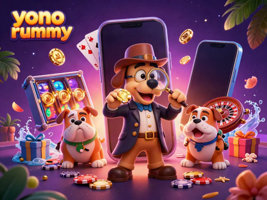 Permainan yono rummy menawarkan peluang seru dengan ilustrasi detektif kartu yang penuh suasana.