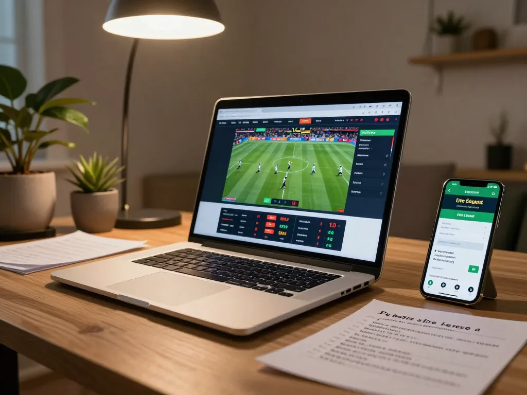 Engage with tỷ lệ nhà cái while strategizing your bets at a modern online gaming station.