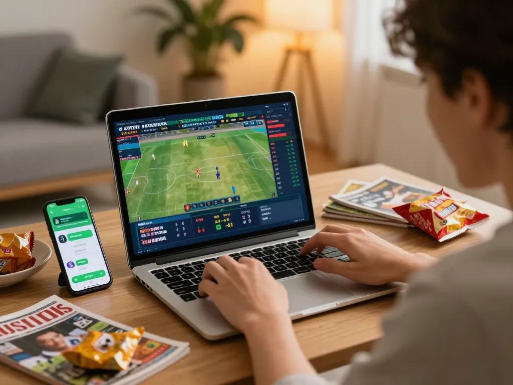 Engaging sports betting session on fabet platform with live stats and action.