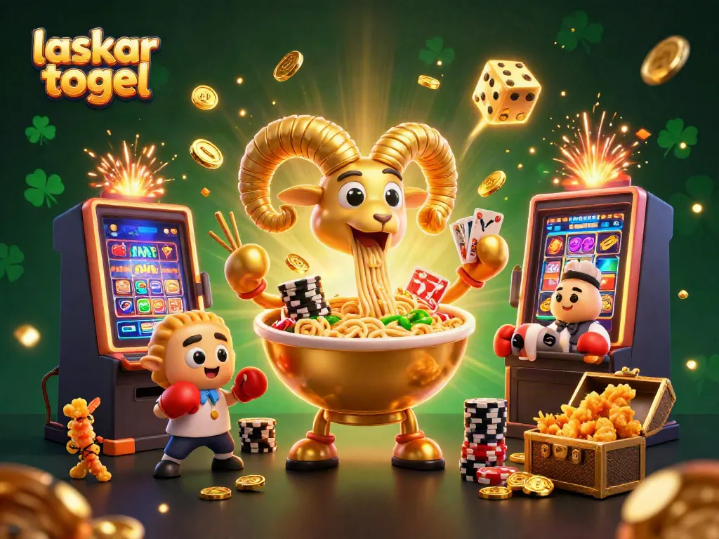 Experience thrilling action with the laskar togel characters in a vibrant casino scene full of energy.