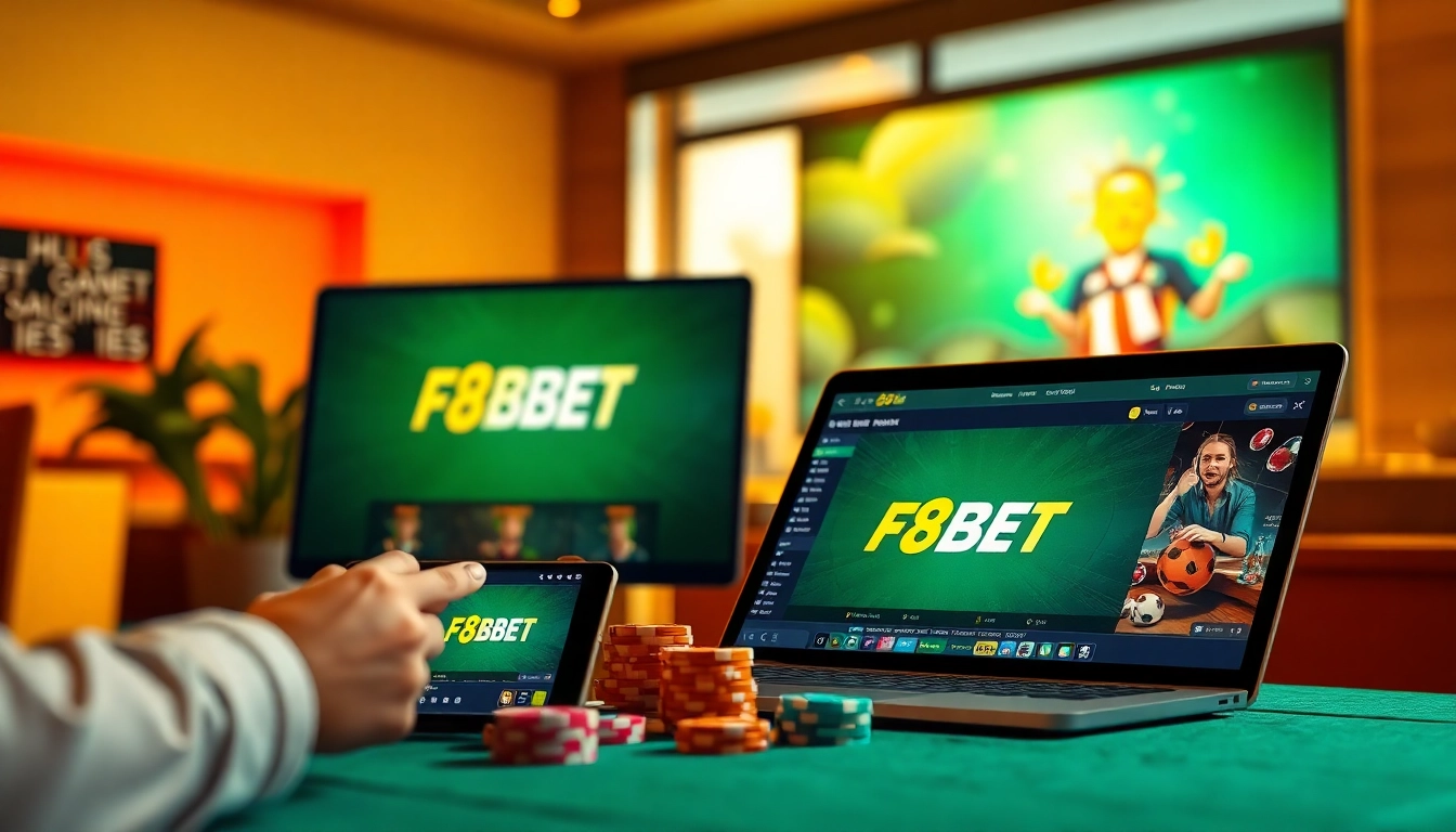 Experience the excitement of F8BET on multiple devices, showcasing online gaming at https://f8beta2.support/ with a vibrant atmosphere.