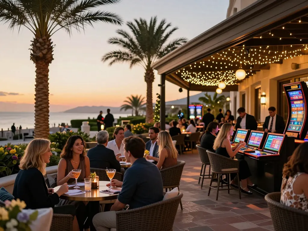 Players enjoying engaging casino experiences at 88vv's exquisite atmosphere.