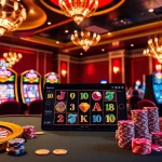 Play demo slot game with exciting graphics in a luxurious casino atmosphere.