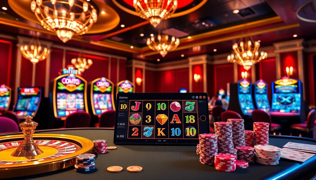 Play demo slot game with exciting graphics in a luxurious casino atmosphere.