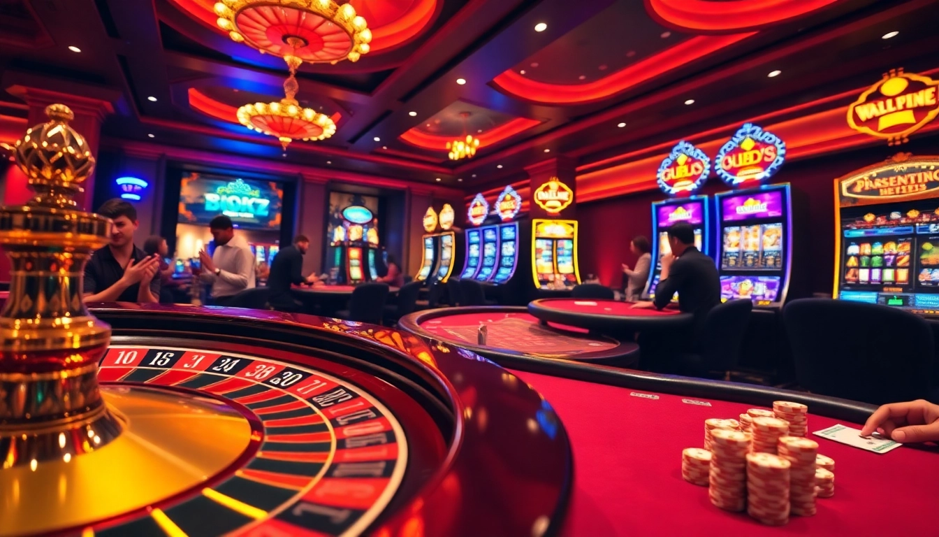 Experience the thrill of Pragmatic Play games in a stunning casino atmosphere.