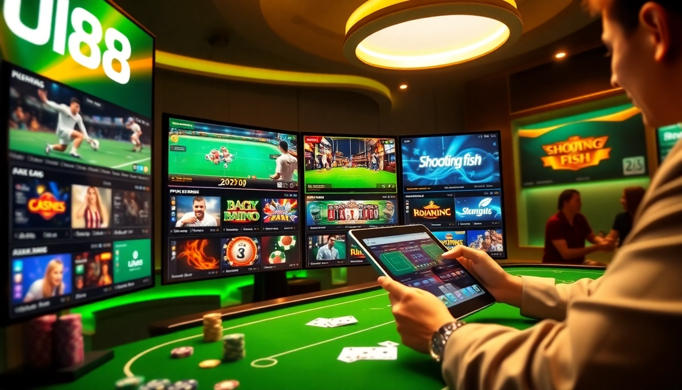 Experience the excitement of online gambling on https://uu88.futbol/ with dynamic gaming interfaces and vibrant colors.