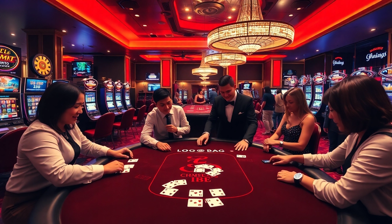 Play blackjack with dealers at nhà cái rr88, surrounded by vibrant casino excitement.
