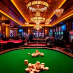 Excited players enjoying gaming tables at 28bets casino, engaging in vibrant gambling activities.