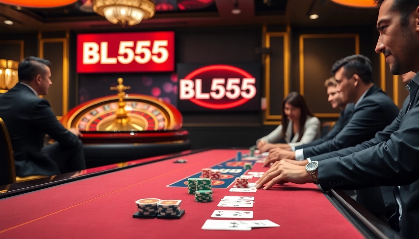 Experience thrilling gameplay at BL555 with vibrant poker action and roulette excitement.