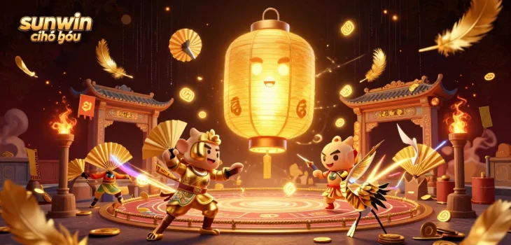 Play at sunwin chính thức casino, engaging with vibrant characters and exciting gaming elements.